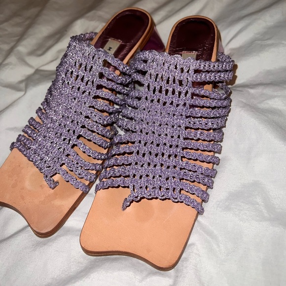 Miista purple Heels sz 9 - Picture 3 of 4